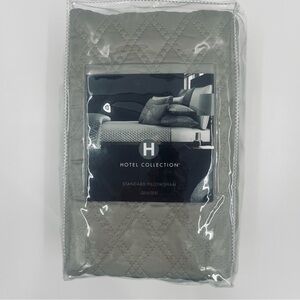 Hotel Collection Taupe Standard Quilted Pillow Sham.